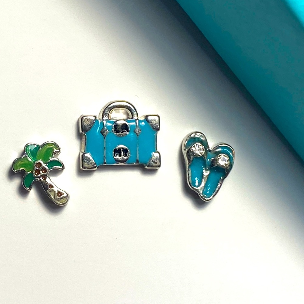 3 Origami Owl charms